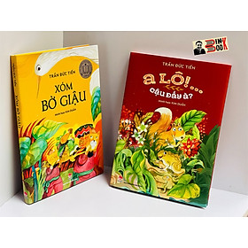 [combo 2c] XÓM BỜ GIẬU - A LÔ! CẬU ĐẤY À? – Trần Đức Tiến – minh họa Kim Duẩn – Bìa cứng – in màu toàn bộ - NXB KIM ĐỒNG 