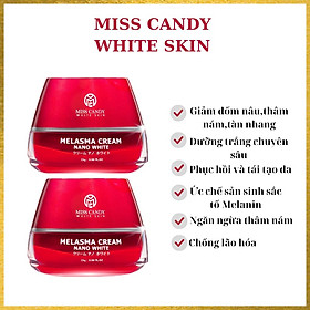 [MISS CANDY] Combo 2 Kem Dưỡng Trắng Da Mờ Thâm Nám Sâm Nhung Hoàng Kim Cao Cấp Melasma Cream Nano White MISS CANDY 25g, Giúp Tái Tạo Da Bị Nhiễm Corticoid, Phục Hồi Làn Da Hư Tổn & Làm Săn Chắc Da - PHỤNG BEAUTY