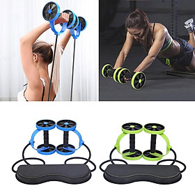 2x Ab Roller Wheel Abdominal Muscle Trainer Wheel Arm Waist Home Gym Workout