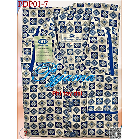 Bộ Pyjama HUONGTAM Phi tay dài nam cao cấp(PDP01). Chất liệu vải polyester mềm mại, thoáng mát, không phai màu.