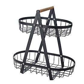 Fruit Basket Wire Storage Basket for Dining Room Bathroom Kitchen Countertop