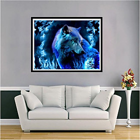 Diamond Cross Stitch 5D Diamond Painting Full Of Diamonds Wolf E637