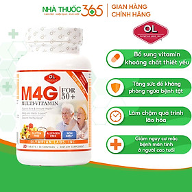 Viên uống bổ sung vitamin và khoáng chất cho người trên 50 tuổi M4G Multi Vitamin For 50+ Olympian Labs - Hộp 30 viên