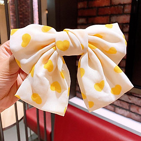 Kẹp tóc nơ bản to tiểu thư Hàn Quốc phụ kiện tóc nữ đẹp