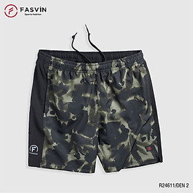 Quần đùi nam ngắn chạy bộ Fasvin R24611.HN vải Dù Gió nhẹ mát tiện dụng thể thao hay mặc nhà - Đen 2 - Size 3 (56-64kg)