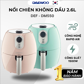 Nồi chiên không dầu Daewoo DEF-DM550 (2.6L) - Hàng chính hãng
