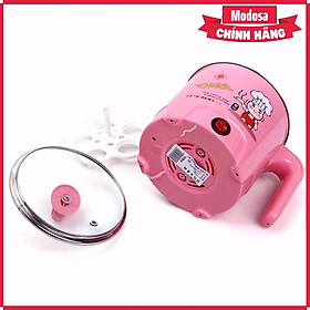 Mua Ca Nấu Mỳ  Nấu Lẩu Modosa Mini Loại 1.6L ( Kèm Vỉ Hấp Trứng ) - Tặng Khăn Lau Bếp Tiện Dụng - Hàng Chính Hãng