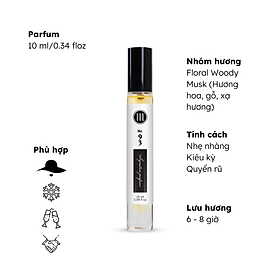 Nươc hoa nư Morra No.93 Rose Cedar 10 nguyên liệu nhập Pháp hương hoa, gỗ, xạ hương nhẹ nhàng, kiêu kỳ, quyến rũ lưu hương thơm lâu - dạng xịt - 10ml