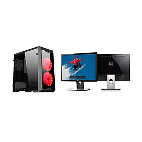 Mua Máy tính bộ CPU intel core i5 2400 RAM 8GB SSD 120GB (MH Dell 21.5 inch Wide Led) tặng bàn phím giả cơ + chuột chuyên Game có đèn Led 7 màu - hàng nhập khẩu