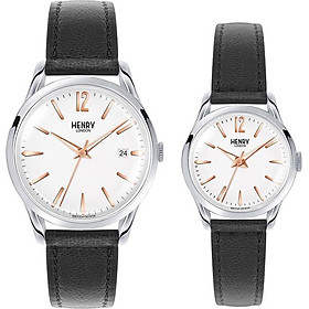 Đồng Hồ Đôi Dây Da Henry London HL39-S-0005 - HL25-S-0113 Highgate