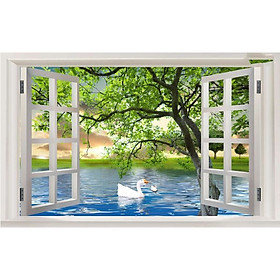Mua Tranh dán tường cửa sổ 3D | Tranh trang trí cửa sổ 3D | Tranh đẹp cửa sổ 3D | Tranh 3D cửa sổ đặc sắc | T3DMN T6 Human_61131
