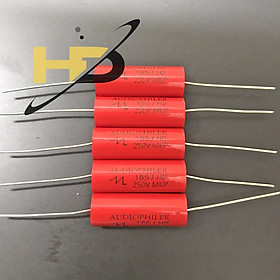 Mua Tụ Audiophiler Phân Tần 250V 1.8uF 185J Không Phân Cực Màu Đỏ
