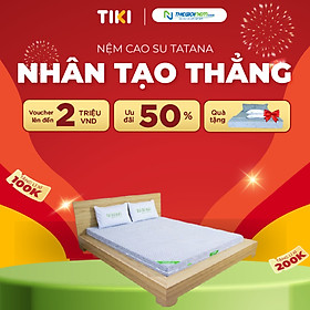 Hình ảnh Nệm Cao Su Nhân Tạo TaTaNa Thẳng 100x200x10cm