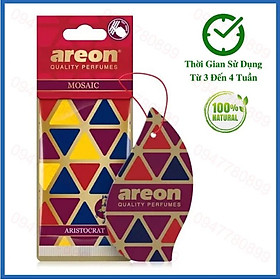 Lá thơm treo xe ô tô Areon Mosaic Aristocrat hương Quý Tộc, Trầm Ấm