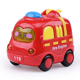 đồ chơi ô tô quán tính KAVY  mô tả xe cứu hỏa, cứu thương, cảnh sát, taxi đẹp và dễ thương có đèn và nhạc - Xe cứu hỏa