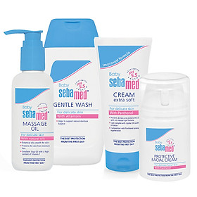 Combo Chăm Sóc Da Toàn Diện Cho Trẻ Nhỏ Sebamed Từ Đức Làm Sạch Dịu Nhẹ