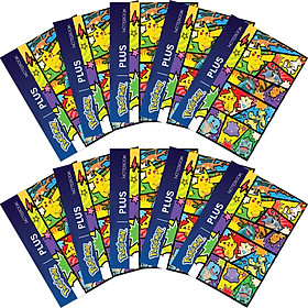 Lốc 10 Quyển Tập A5 Pokemon PLUS Loại 4 Ô Ly 96 Trang