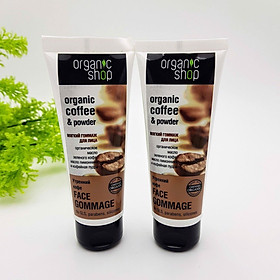 Kem tẩy tế bào chết mặt Organic Shop Organic Coffee & Powder 75ml