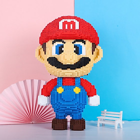 Xếp hình mario cỡ lớn size to 50cm đồ chơi xếp hình nano 3d cho bé chuẩn mẫu