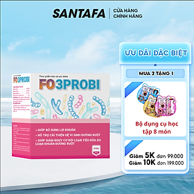 Fo 3Probi Fobelife - Cải thiện hệ vi sinh đường ruột, giảm rối loạn tiêu hoá - Hộp 20 ống 10ml