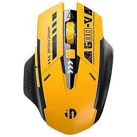 ￼Chuột không dây bluetooth TEKKIN A9 gaming máy tính 6 nút silent tắt âm led hiển thị pin gundam game công thái học rob - hàng nhập khẩu