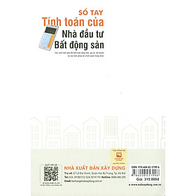 [Download Sách] Sổ Tay Tính Toán Của Nhà Đầu Tư Bất Động Sản - Các Cách Đơn Giản Để Tính Toán Dòng Tiền, Giá Trị, Lợi Nhuận Và Các Biện Pháp Tài Chính Quan Trọng Khác