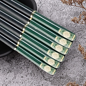 Mua COMBO sét 5 đôi đũa ăn xuất nhật   kháng khuẩn làm từ sợi thủy tinh tổng hợp ( tặng bộ 4 cọ vs vòi ấm  nội địa nhật bản )