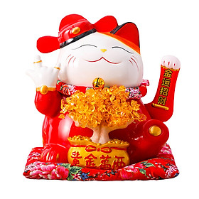 Mua Mèo thần tài vẫy tay may mắn Lộc Tiến Kim Tiền 27cm