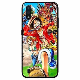 Ốp lưng dành cho Samsung A01 mẫu Mũ Rơm Áo Đỏ