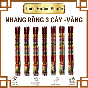 Mua Nhang rồng 3 cây màu vàng TQ 40cm