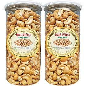 1KG HẠT ĐIỀU RANG MUỐI SẠCH VỎ HIỆU SK FOOD