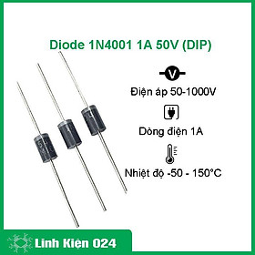 Sản phẩm Diode 1N4001 1A 50V (DIP)