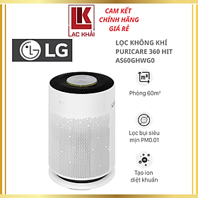 Máy lọc không khí LG Puricare 360 Hit AS60GHWG0, lọc bụi mịn PM0.01, kháng khuẩn 99.9% - Hàng chính hãng - Bảo hành 12 tháng chính hãng