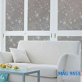 Mua Giấy decal dán kính Mẫu hoa văn T070 làm mờ kính Khổ 90x100cm chống chói giảm nắng