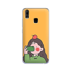 Ốp lưng dẻo cho điện thoại Vivo Y91 - 01120 7899 GIRL01 - in hình chibi dễ thương - Hàng Chính Hãng