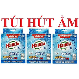 Bộ 3 hộp gồm 15 túi hút ẩm Hando (50g/túi)