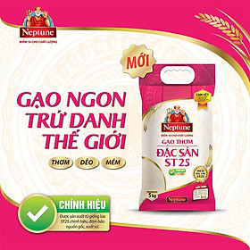 Gạo Thơm Đặc Sản ST25 Neptune túi 5kg