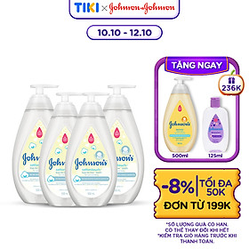 BỘ 4 SIÊU RẺ sữa tắm 2 trong 1 gội+tắm toàn thân mềm mịn Johnson baby Bath