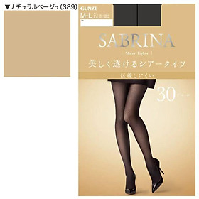 Hình ảnh Quần tất Nhật SABRINA 30D Sheer Tights chính hãng Gunze (SB460)