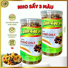 NHO SẤY KHÔ 3 MÀU CHILE TÂN LỘC PHÁT COMBO 1KG - MỖI HŨ 500G