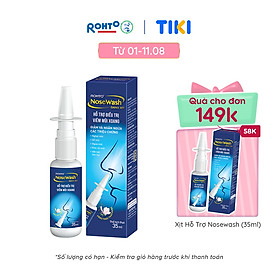 Xịt mũi viêm xoang thảo dược Rohto Nosewash 35ml