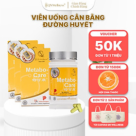 Combo Siêu Ưu Đãi Viên Uống Bổ Sung Metabo-Care QN Wellness Hỗ Trợ Chức Năng Tuyến Tụy, Tăng Cường Lưu Thông Máu, Cải Thiện Sức Khỏe Làn Da - Hộp 60 Viên x 3