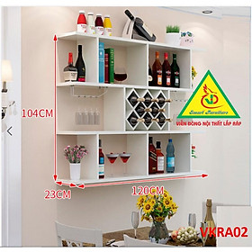 Mua Kệ rượu trang trí treo tường VKRA02A - Nội thất lắp ráp
