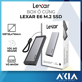 Mua Box ổ cứng SSD Lexar E6 M.2 Enclosure hỗ trợ USB 3.2 Gen 2 M.2  Tốc độ cao 10Gbps  Bảo hành 12 tháng - Hàng chính hãng