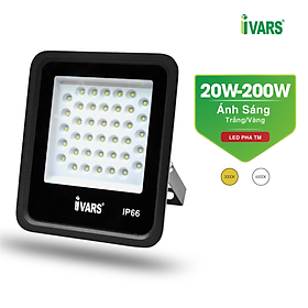 Mua Đèn LED Pha TM Thương Hiệu IVARS - Công Suất 20W/30W/50W/100W/150W/200W - Hàng chính hãng