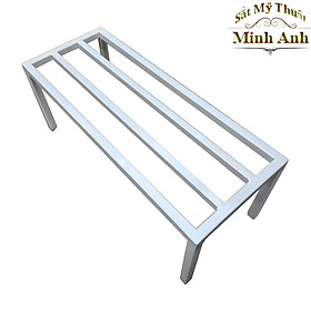 Mua Kệ kê chậu cây Dài 80 -90 cm. Rộng 20-25-30cm. Cao 10-15-20-25-30cm. Hộp thép 16 x16mm. 2 nan phụ ( Hàng Chính Hãng )