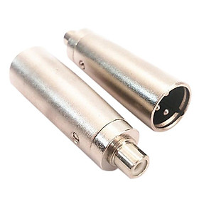 3 pin XLR plug nam sang RCA đầu nối bộ điều hợp Jack Audio được áp dụng trên bộ khuếch đại micrô