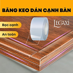 Băng dính dán bọc cạnh bàn trong suốt chống va chạm trầy xước an toàn cho bé người già Legaxi