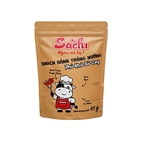 Snack Sachi bánh tráng Vị Bò -  Thùng 5 gói 