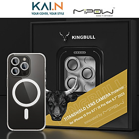 Mua Cường Lực Camera Lens MIPOW KINGBULL Dành Cho iPhone 15 Pro Max / iPhone 15 Pro  TITANSHIELD PRO - HÀNG CHÍNH HÃNG